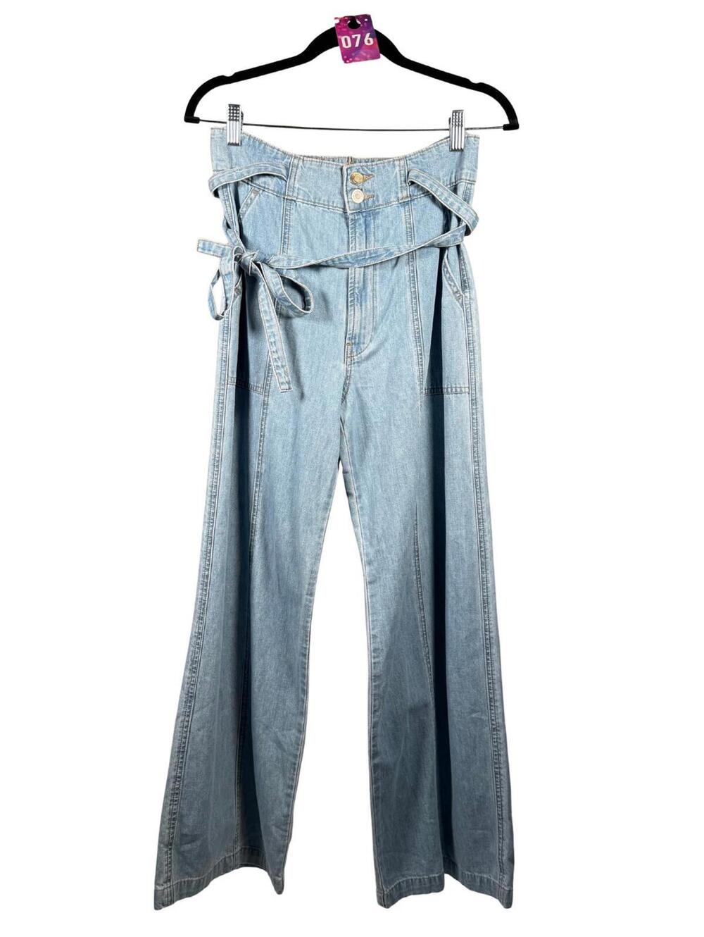 NWT Hudson Tie Waist Wide Leg Barefoot Trouser in First Class Size 28 - Picture 2 of 5